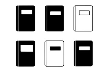  silhouette  notebooks paper stationary for study and information template