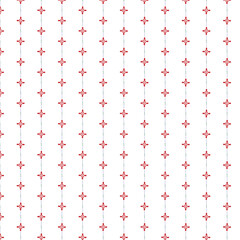 abstract seamless pattern with flower,line and dot design.