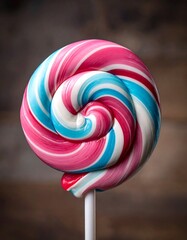 Colorful spiral lollipop