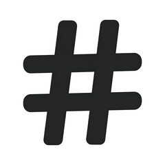 Fototapeta premium Hashtag Symbol - A Bold Graphic Icon for Social Media and Communication