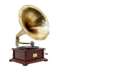 Vintage gramophone record player antique music audio device sound system entertainment phonograph golden age