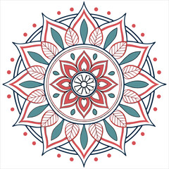 mandala on white background 