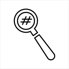 Hashtag icon logo design. Hashtag signs and symbols