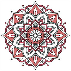mandala on white background 