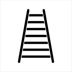 Stairs concept line icon. Simple element illustration. Stairs concept outline symbol design.