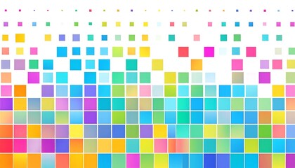 Colorful mosaic of squares