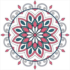 mandala on white background 