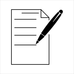 edit pen icon. Collection of registration symbols. Vector illustration.