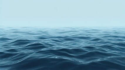 Fototapeta premium Calm Ocean Waves Under a Clear Sky.