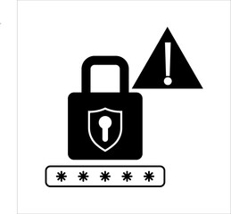 Password Management Icon With User Lock, Key, And Authentication Elements