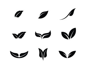Tree leaf vector logo design, eco-friendly concept.