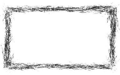 Grunge Black and White urban vector texture Frames.Computer designed grunge border.halloween Frame