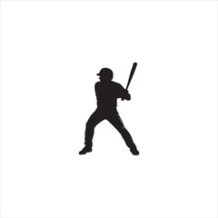 baseball player silhouette