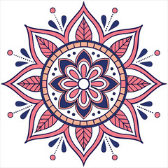 mandala on white background 