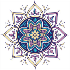 mandala on white background 