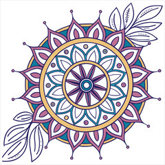 mandala on white background 
