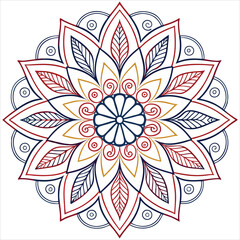 mandala on white background 