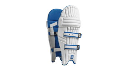 Cricket batting leg guards pads isolated PNG with Transparent Background