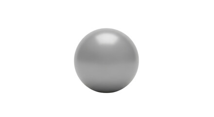 Obraz premium Shiny metallic ball isolated PNG with Transparent Background