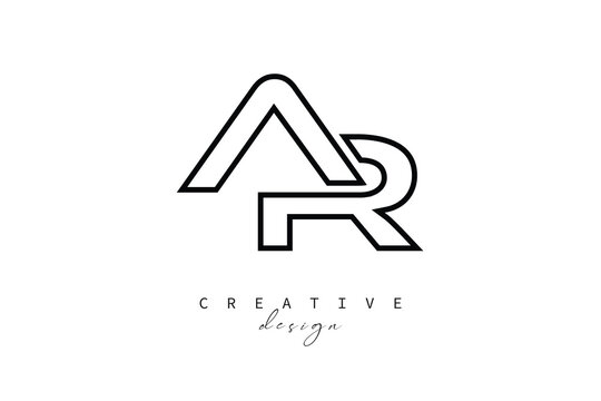 AR Creative Monogram Logo Design-Stock Creative Branding Design Concept
