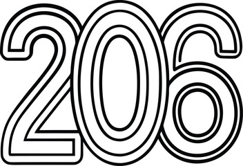 Adobe Illustrator Artwork Happy New Year of glitter gold fireworks 2026 Happy New Year Background Design. Vector Illustration.

