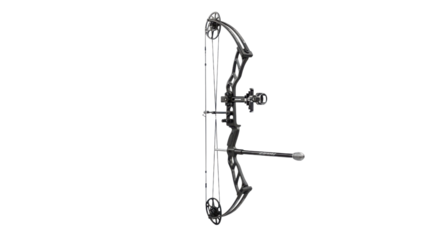 Compound bow for archery and hunting isolated PNG with Transparent Background