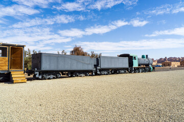 Naklejka premium old locomotive train