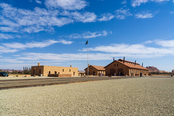 train station in the desert