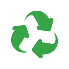 Obraz premium Recycle Symbol Ecology Arrows Green Concept Vector