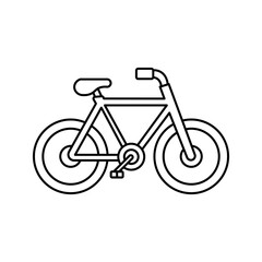  bicycle icon white on background