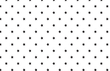 seamless pattern with mini size black stars