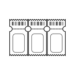 ticket coded illustator icon vector