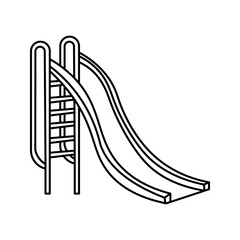  slide icon white on background