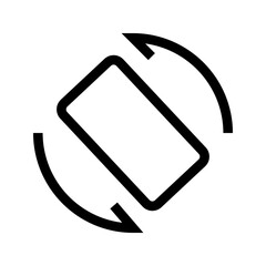  screen rotation icon white on background