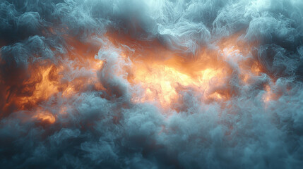 Fototapeta premium Dramatic lightning storm sky cloudscape nature aerial view atmospheric phenomenon