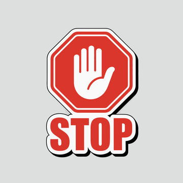 stop, sign, warning, symbol, safety, caution, traffic, alert, red, octagon, road, notice, prohibition, regulation, hazard, danger, control, instruction, forbidden, restriction, attention, prevent, sig
