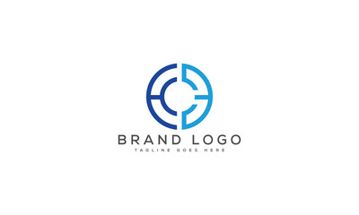 letter HE logo design vector template design for brand.