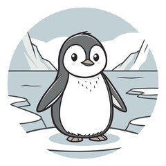 Fototapeta premium Penguin, Animal, Bird, Arctic, Wildlife, Cute animal, National day, Cold, Nature, Antarctic (5).eps