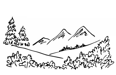 Beautiful summer mountain lan...