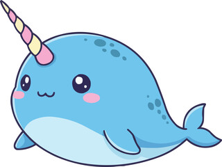 Smiling Narwhal © Mowsumi