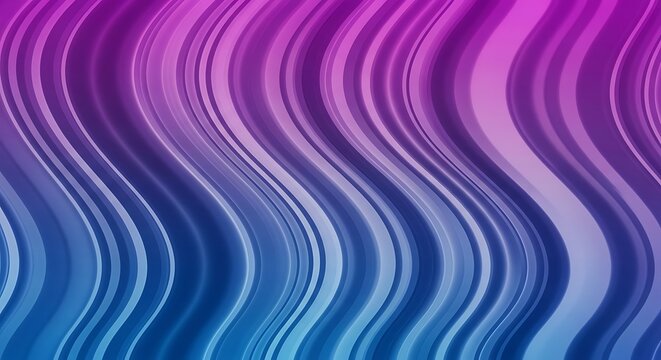 Abstract wavy background with vibrant purple and blue gradient stripes