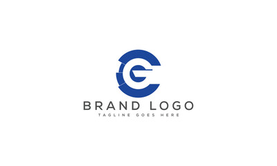 Fototapeta premium letter CG logo design vector template design for brand.