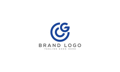 letter CG logo design vector template design for brand.