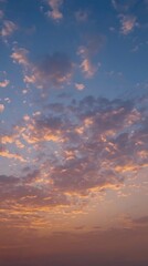 Fototapeta premium Majestic Sunrise with Gentle Colorful Clouds