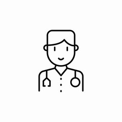 doctor male icon sign vector