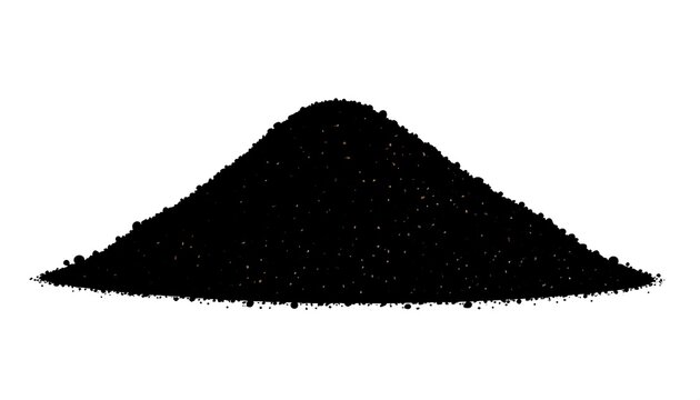 Pile of dark powder - Powered by Adobe