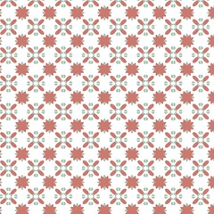 seamless pattern with red flowers