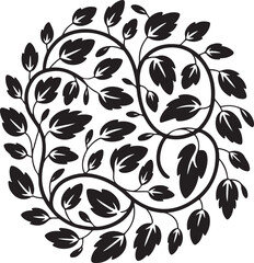 Circular Leafy Swirl