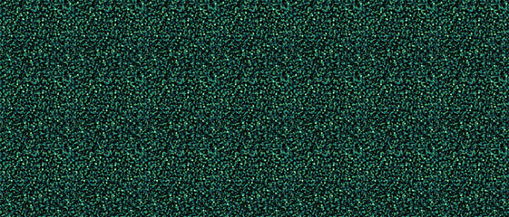 Dark green glitter seamless background with sparkling confetti dots. Shiny glowing texture for wrapping paper, or christmas design. Drag to swatches panel to use