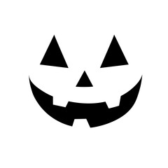 Fototapeta premium Spooky Halloween Face Silhouette Scary Drawing
